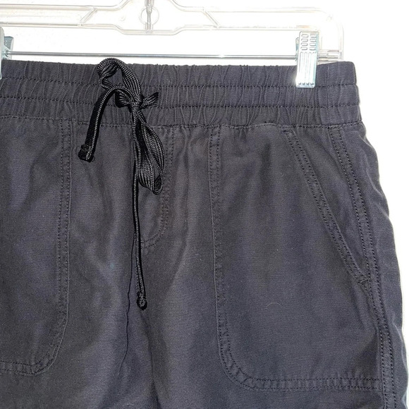 Maurices Black High Rise Drawstring Waist Pull-on Fabric Shorts Small Women’s - Picture 3 of 12